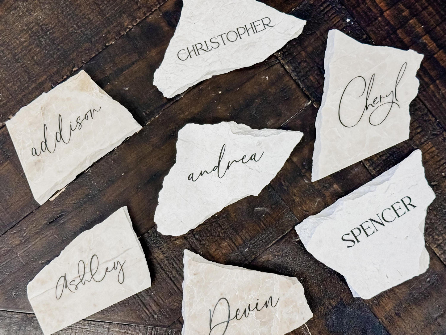 Marble Stone Place Card