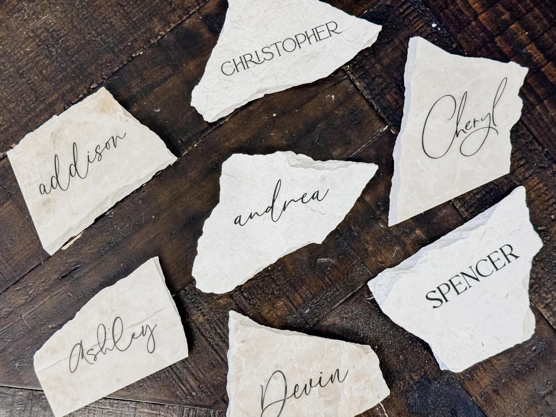 Marble Stone Place Card