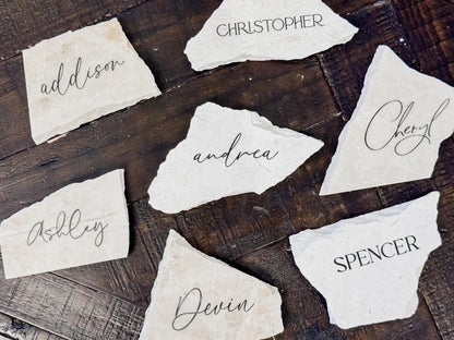 Marble Stone Place Card