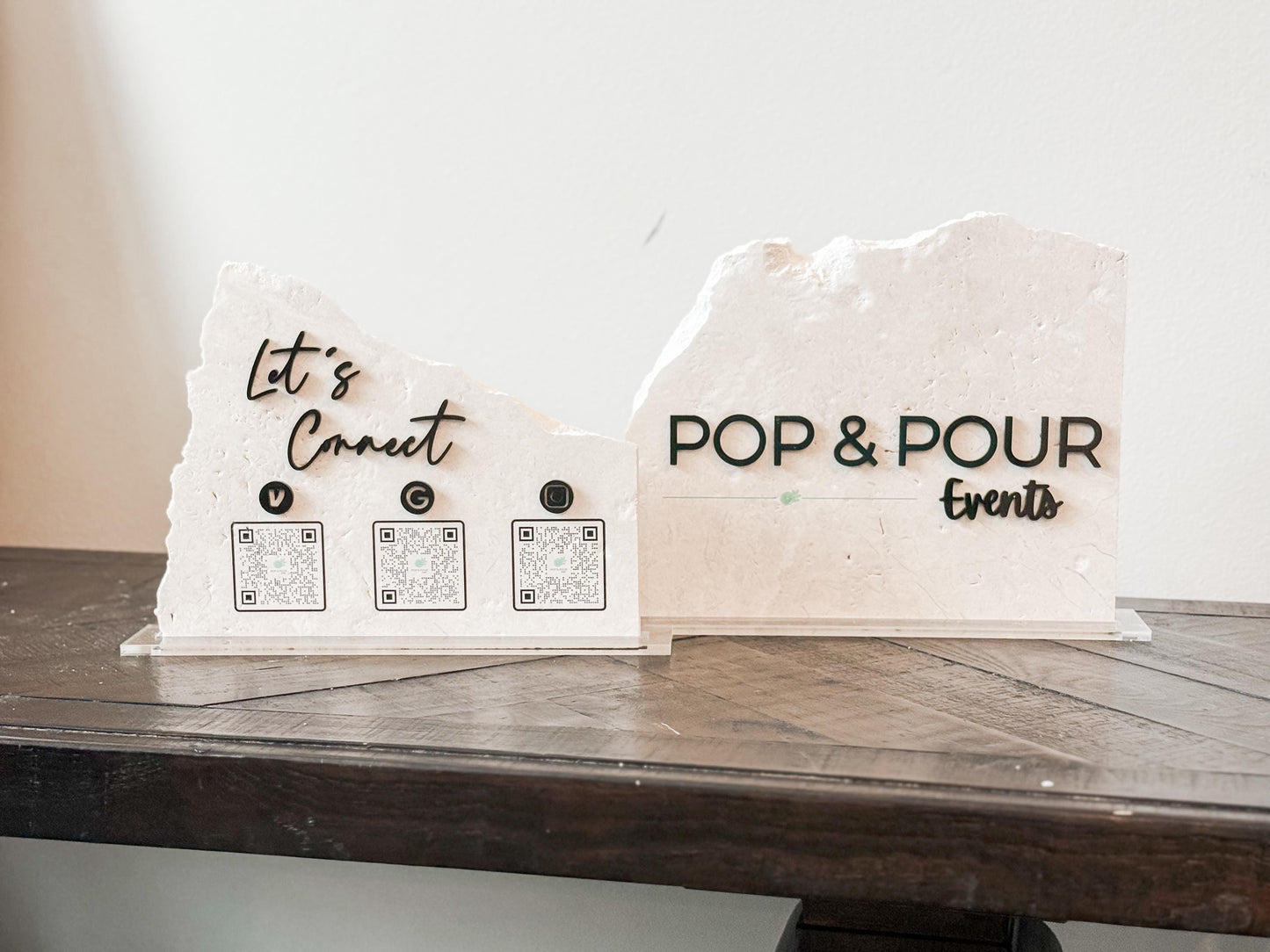 Custom Stone Business Sign