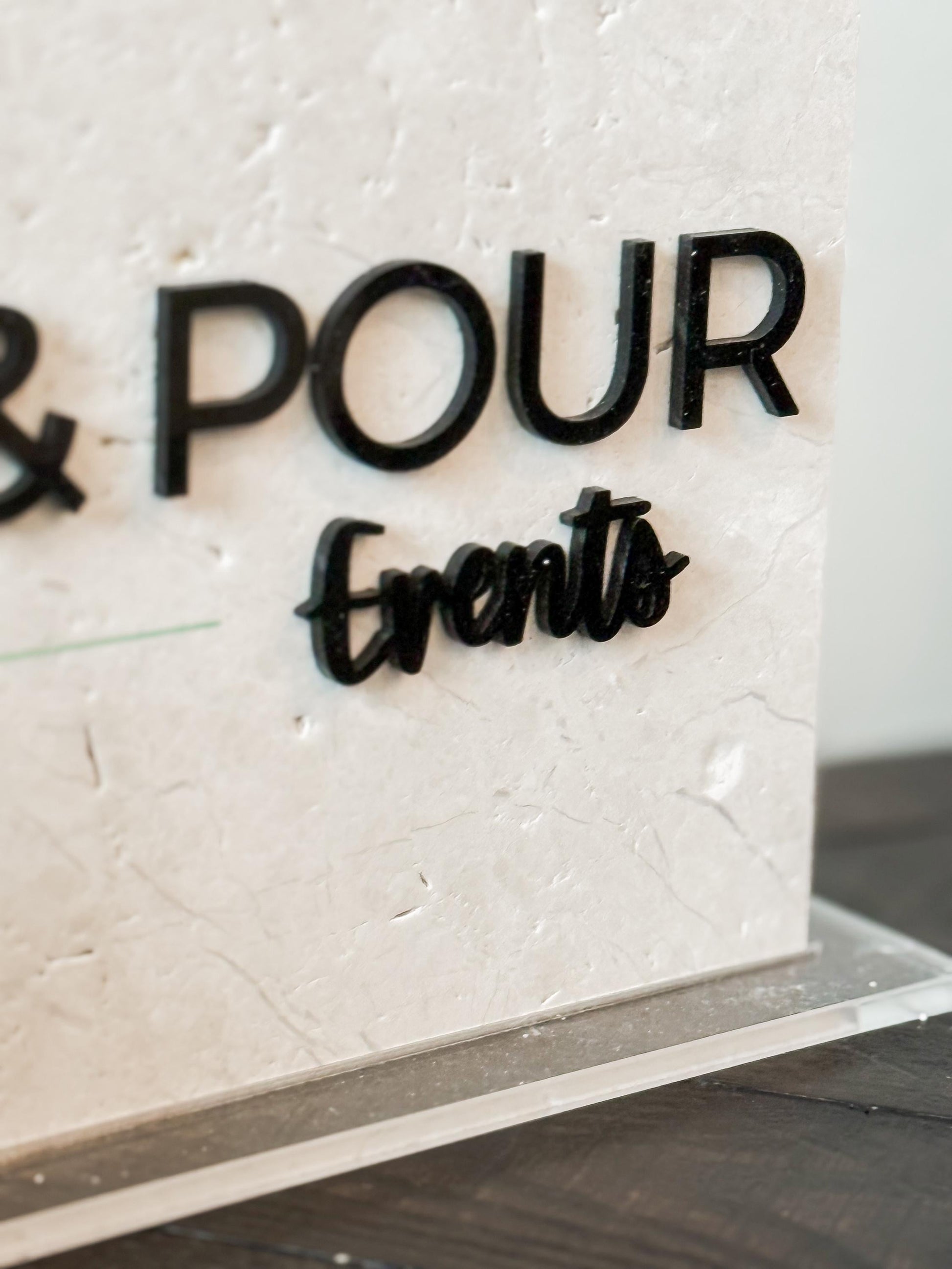Custom Stone Business Sign