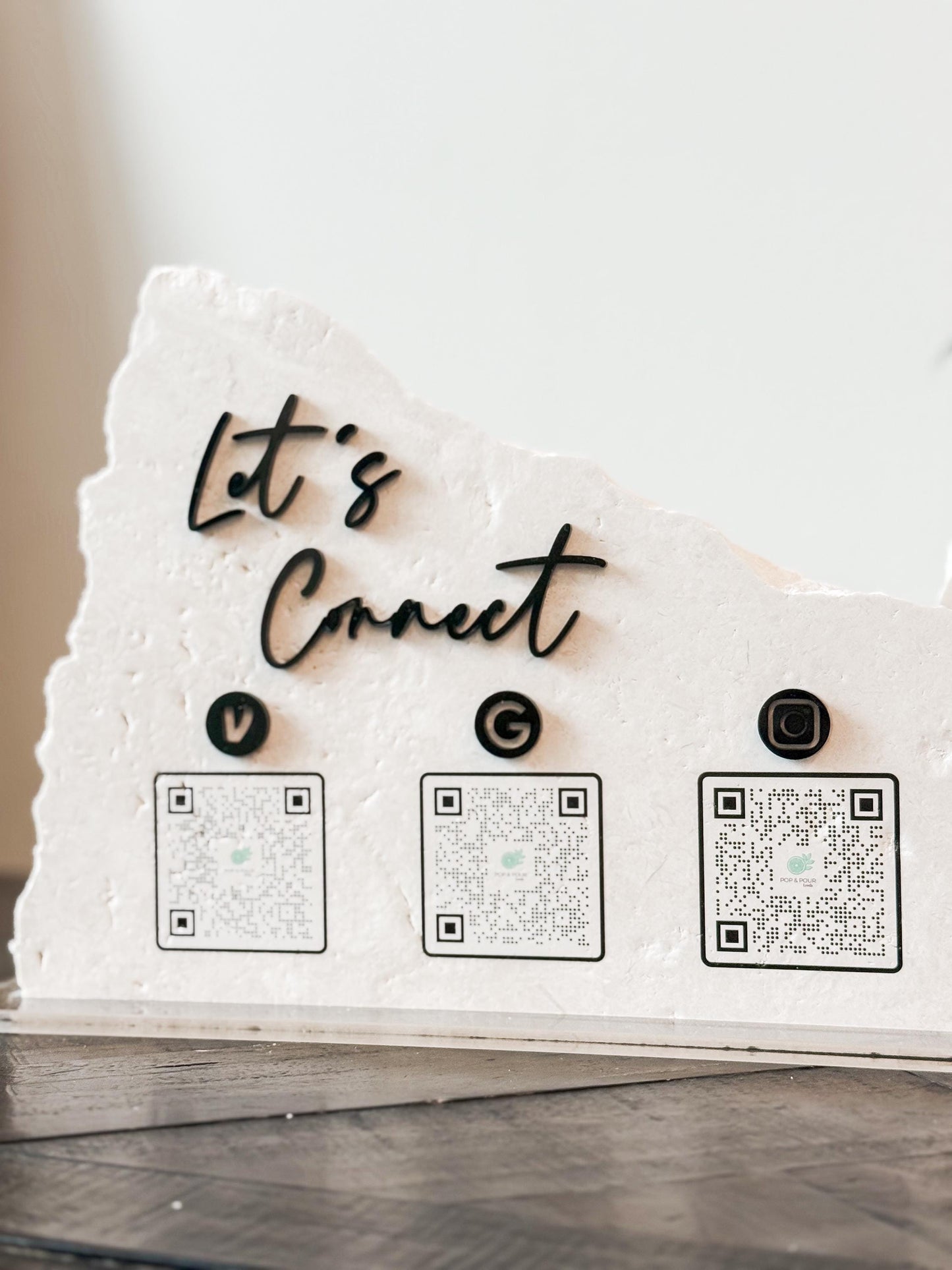 Custom Stone Business Sign