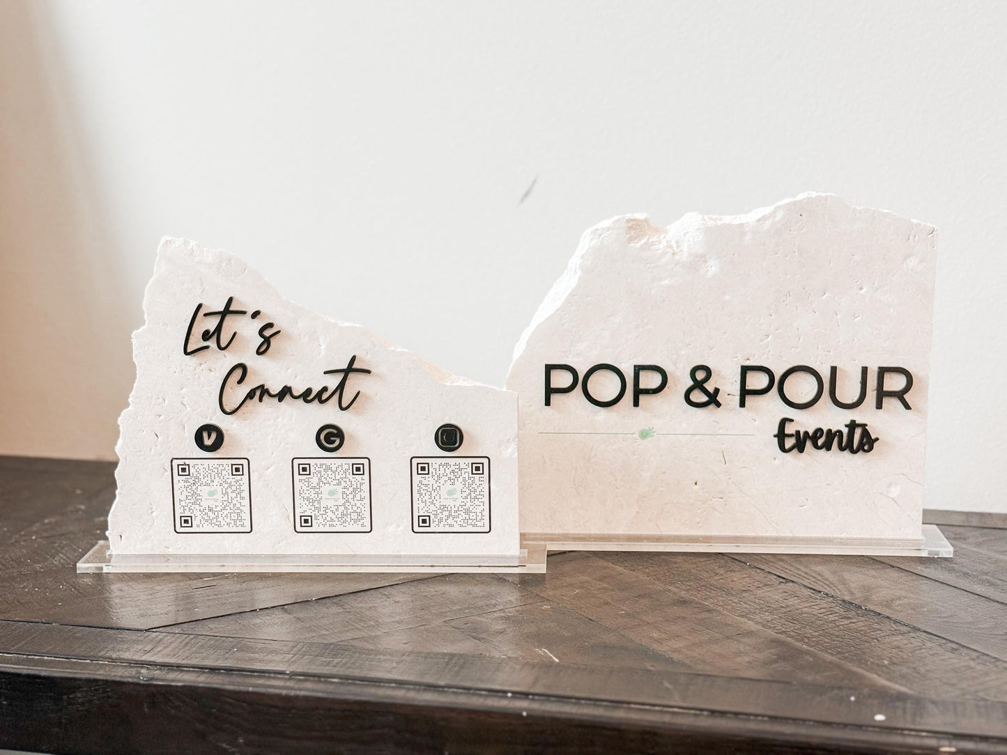 Custom Stone Business Sign
