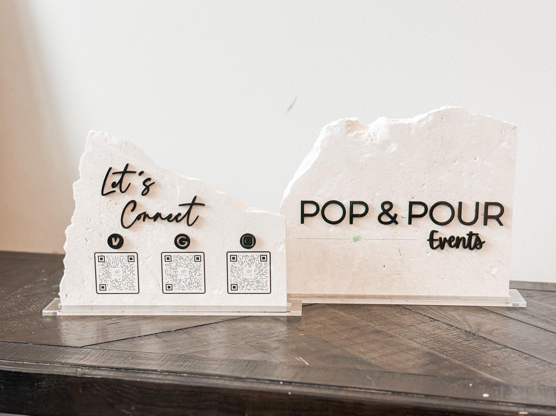 Custom Stone Business Sign