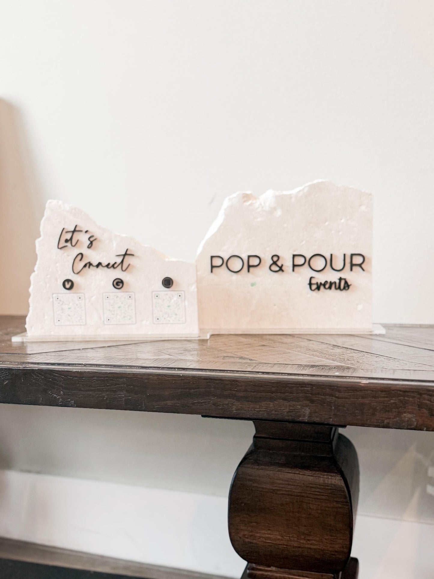 Custom Stone Business Sign