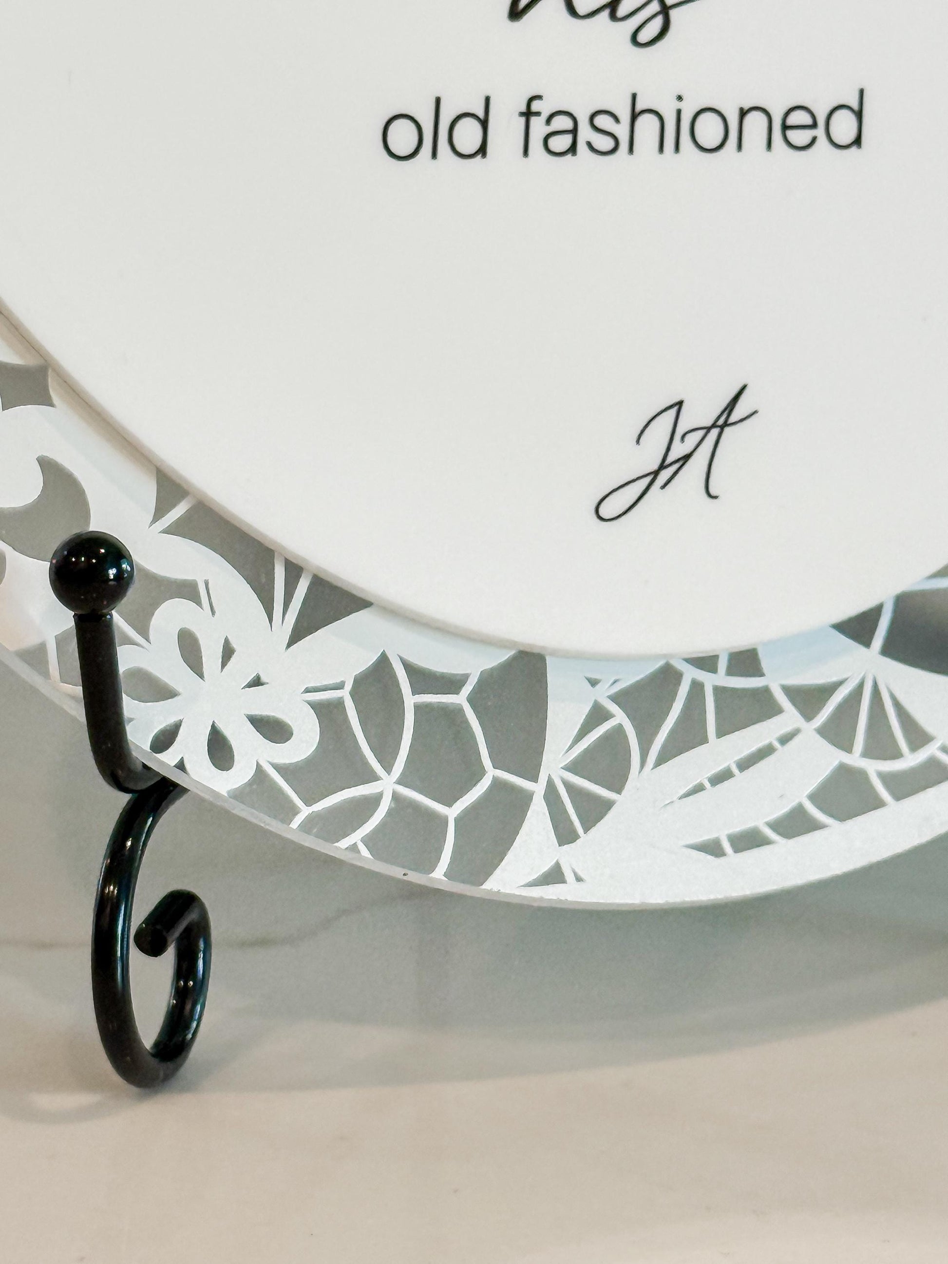 Floral Lace Signature Cocktails Sign