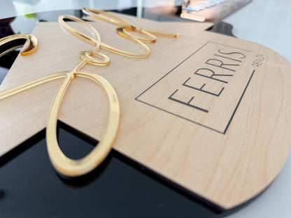 Personalized Realtor Key with Logo | Closing Realty | House Sold Acrylic and Wood Sign | Closing Prop | Realtor Gift Sold Sign