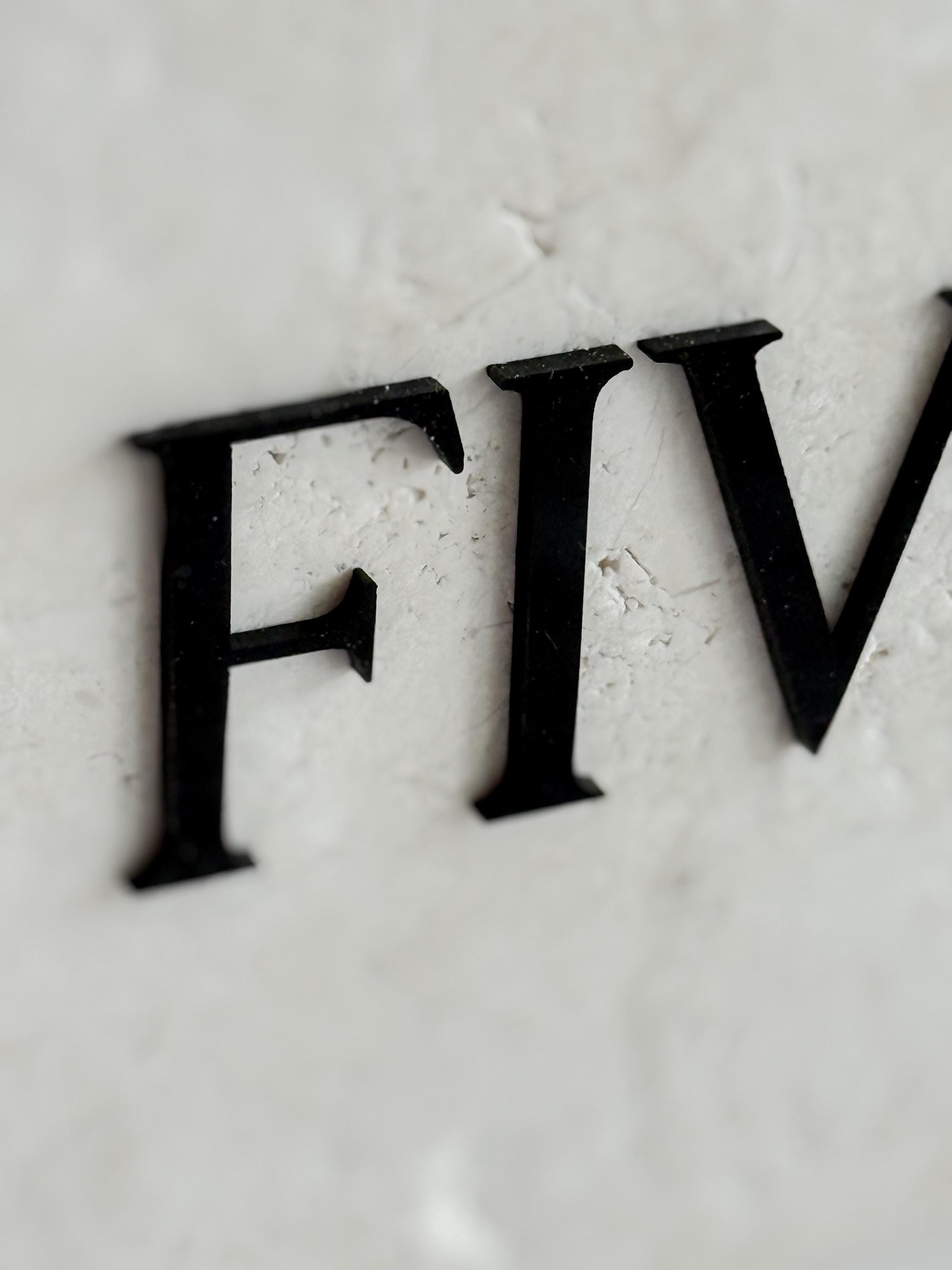 3D Acrylic Table Number Stone Sign | Unique Wedding Signage | Custom Layered Decor | Travertine Marble | Modern Reception Decor