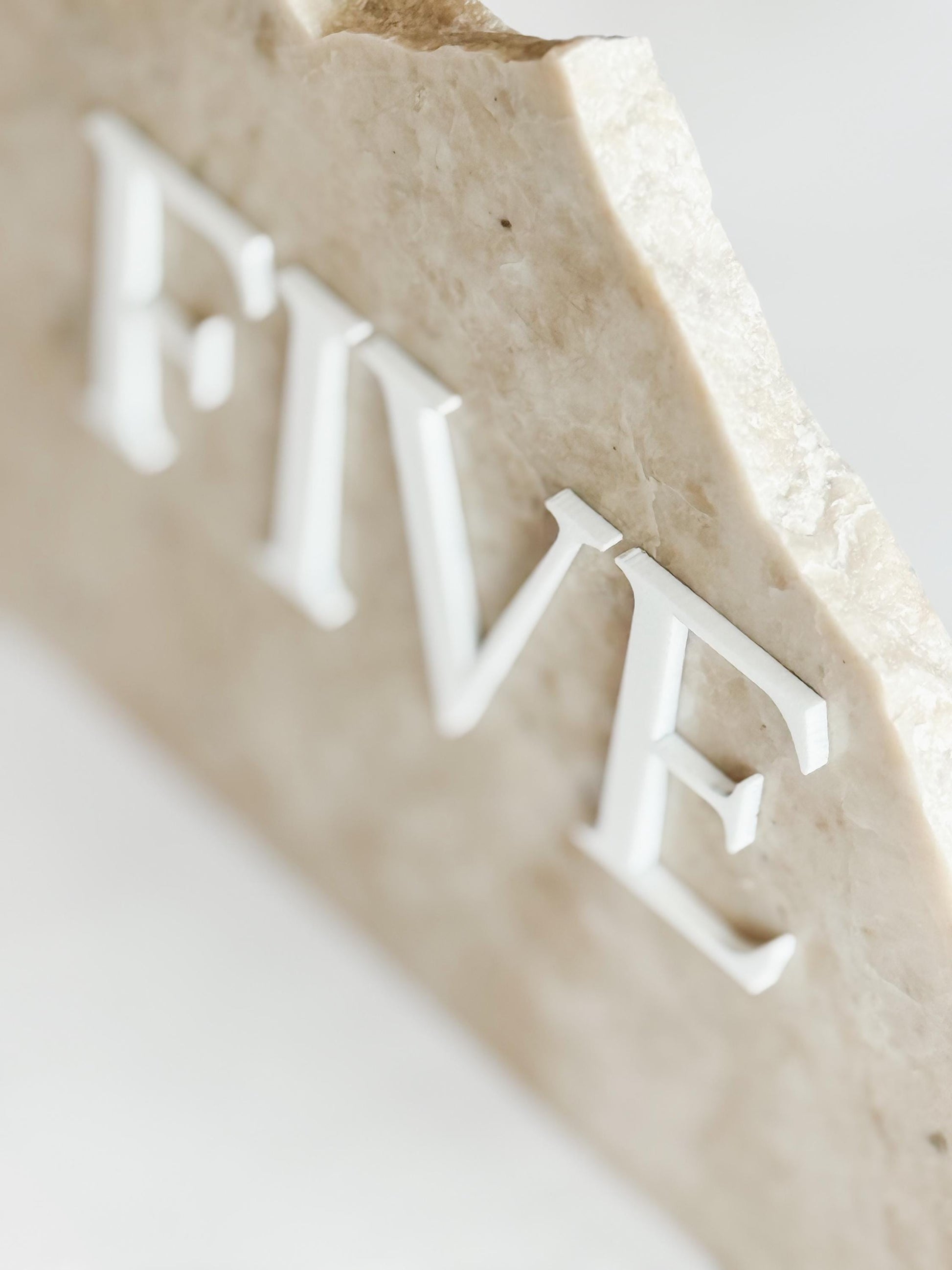 3D Marble Stone Acrylic Table Number Sign | Unique Wedding Signage | Custom Layered Decor | Travertine Marble | Modern Reception Decor