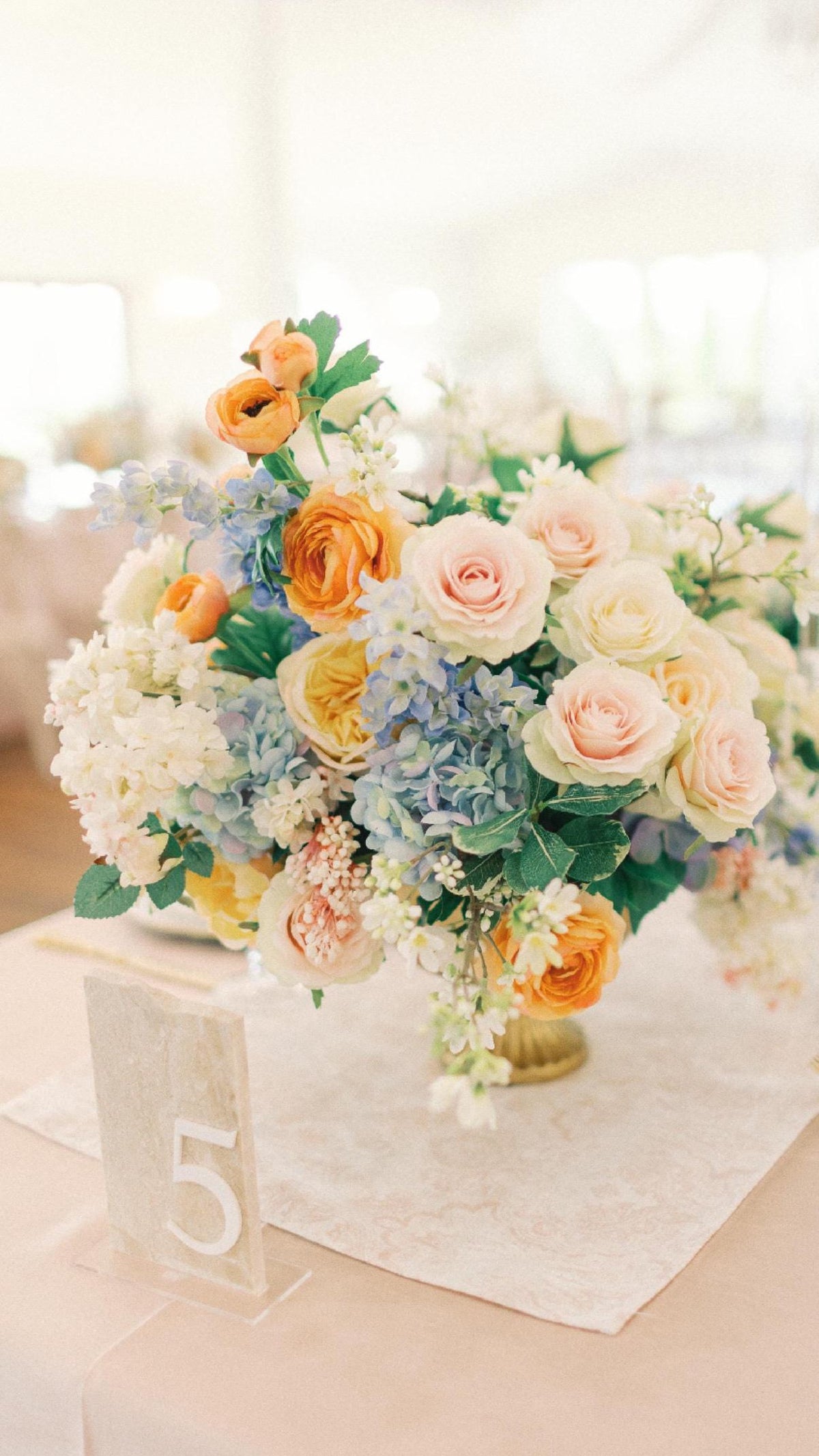 3D Marble Stone Table Numbers
