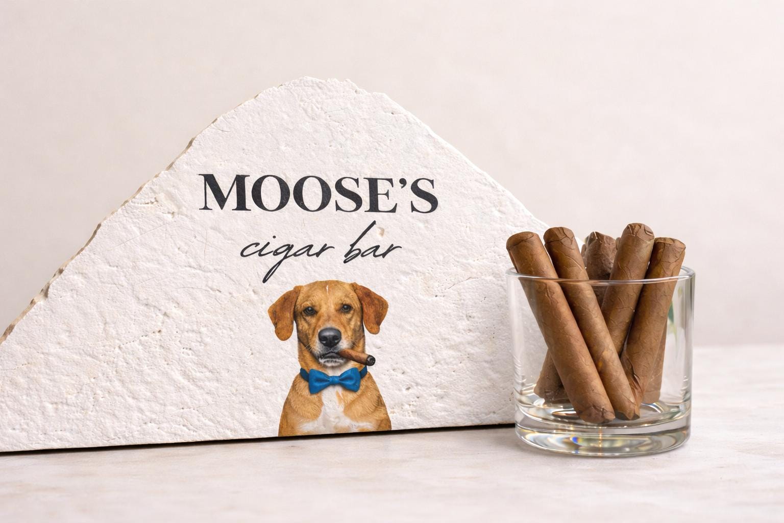Custom Dog Cigar Bar Sign