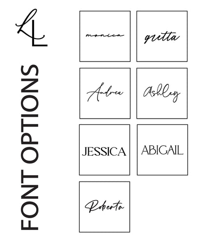 Marble Stone Acrylic Place Card Settings