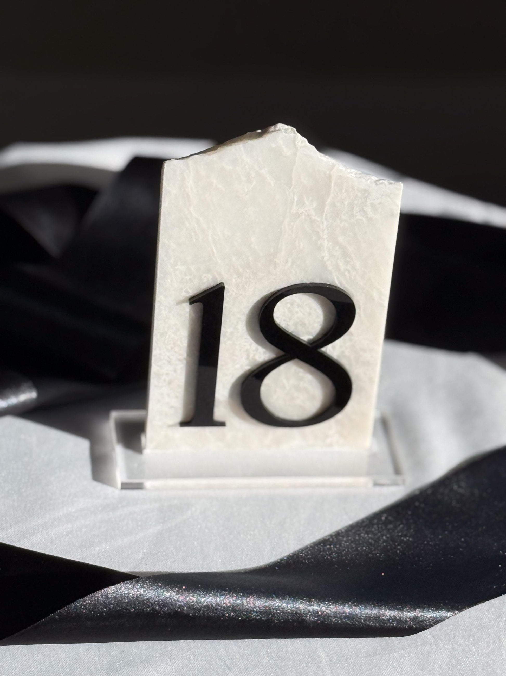 3D Marble Stone Table Numbers