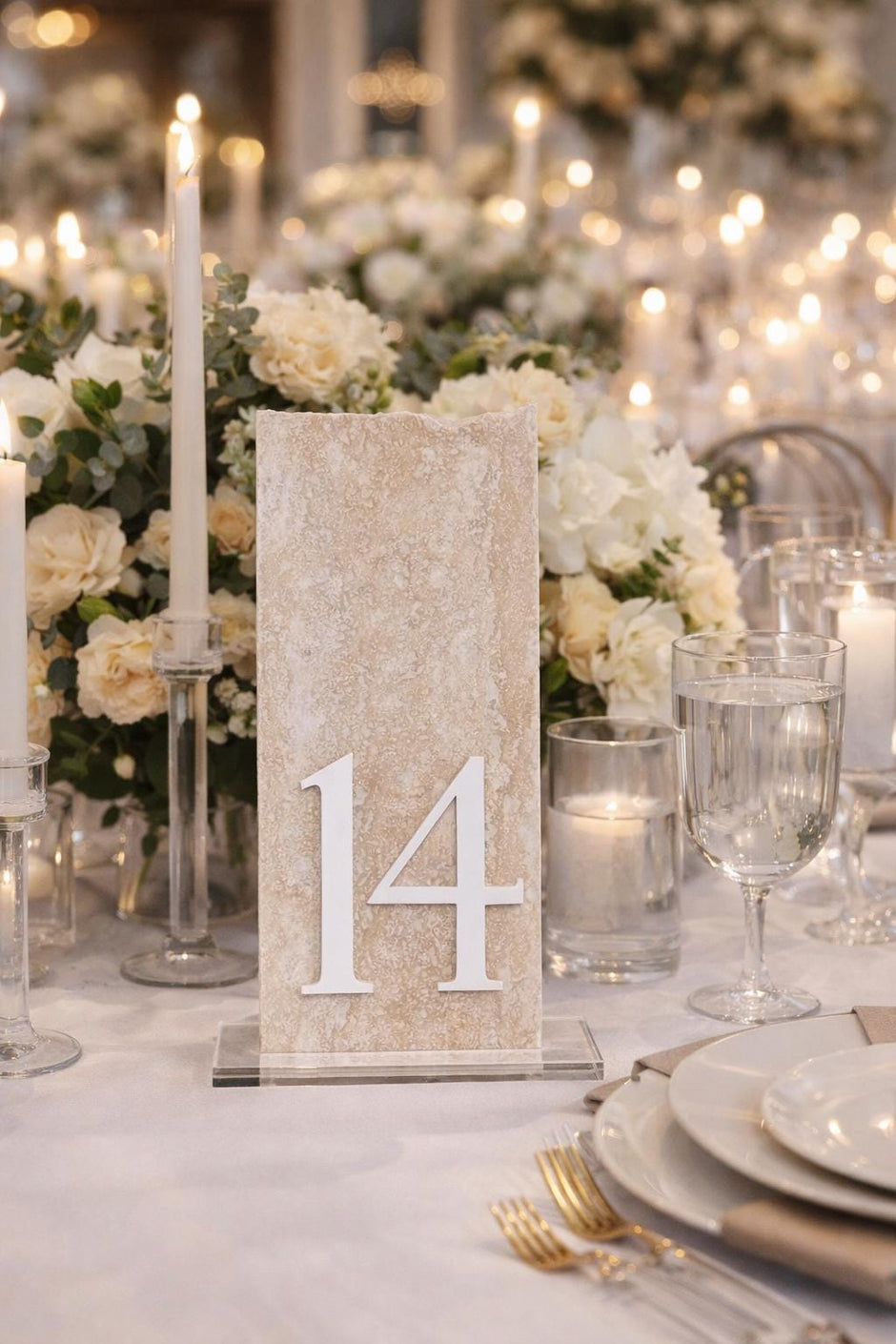Wedding Table Numbers | Handcrafted in Florida | Luxe Lines