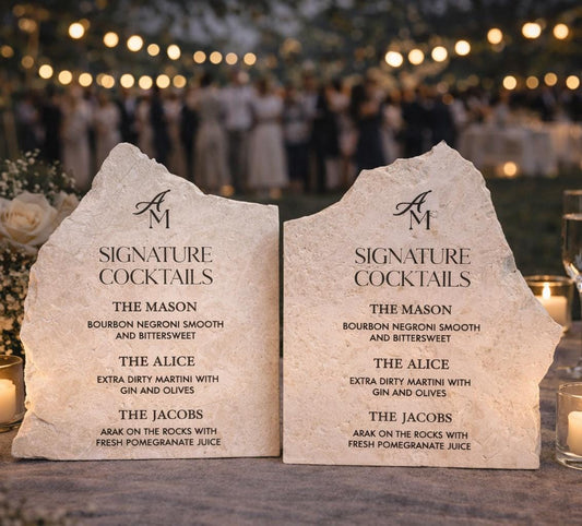 Marble Stone Bar Sign