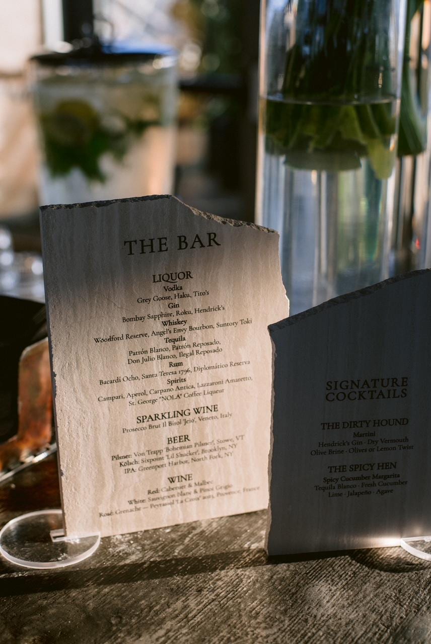 LimeStone Linen Signature Cocktails Sign | Wedding Bar Menu Sign | Custom Drink Menu | Modern Minimal Bar Sign | Reception Cocktail Menu