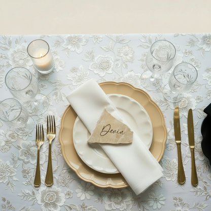 Tauple Marble Stone Place Card