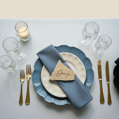 Tauple Marble Stone Place Card