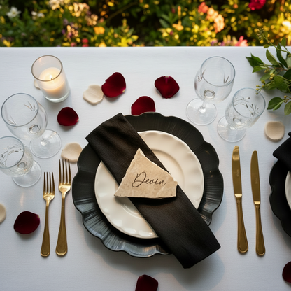 Tauple Marble Stone Place Card