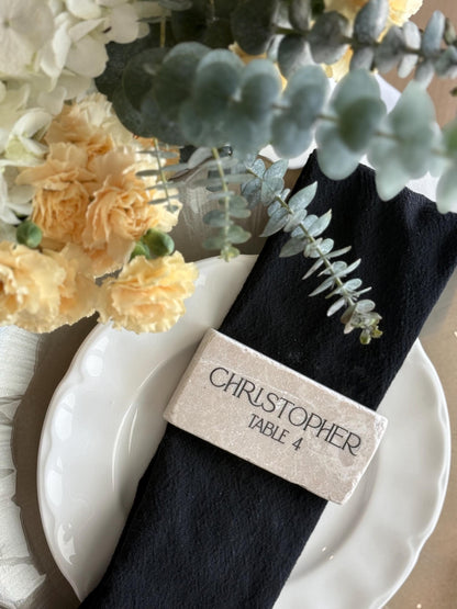 Travertine Stone Place Card