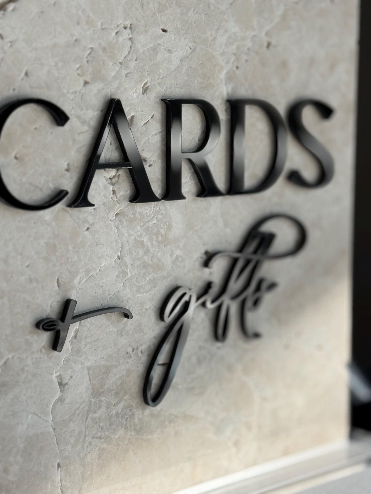 Marble 3D Cards and Gifts Table Sign | Wedding Sign | Modern Wedding Decor | Favor Sign | Party Tabletop Signs | Gold Mirror