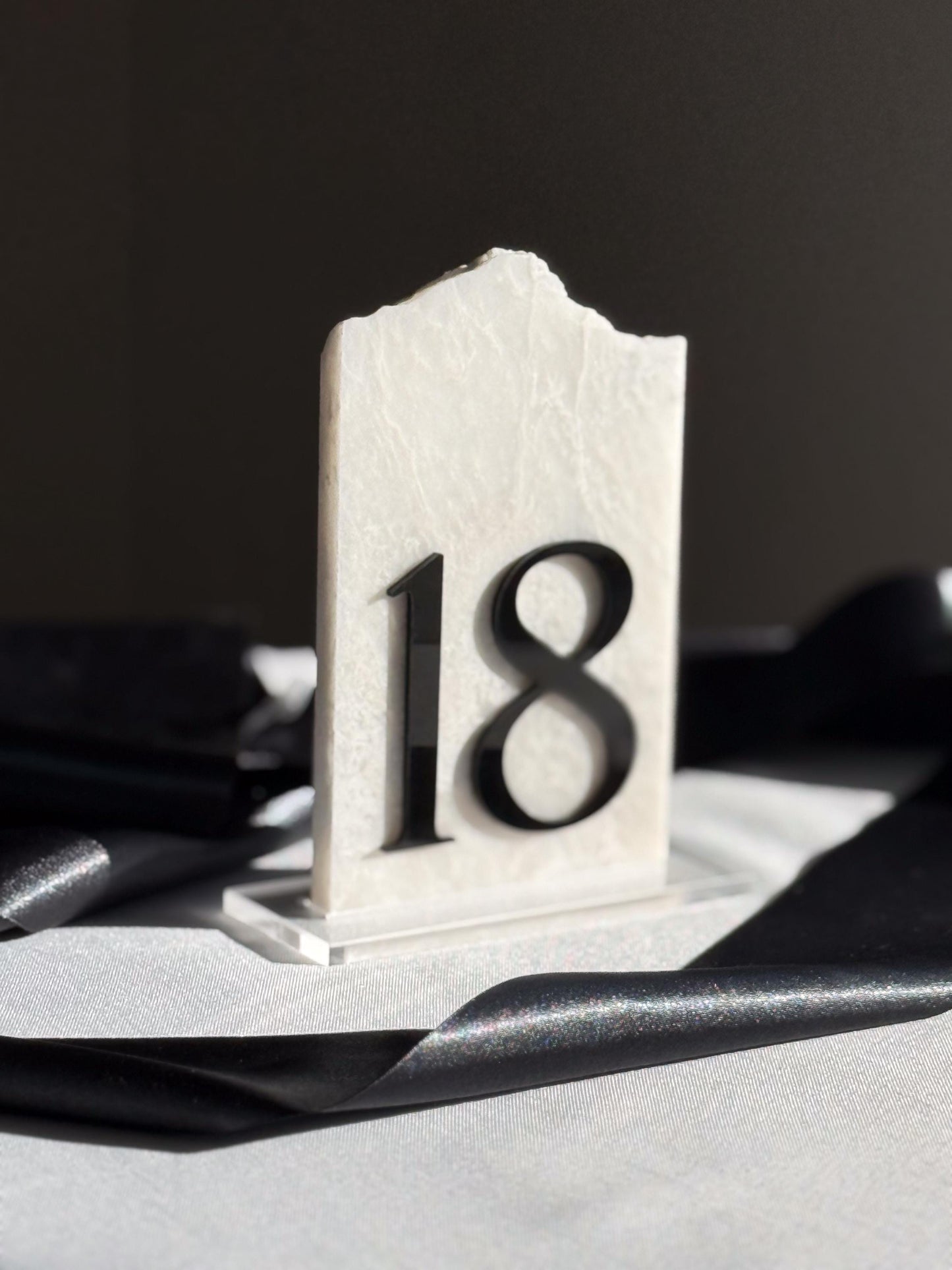 3D Marble Stone Table Numbers