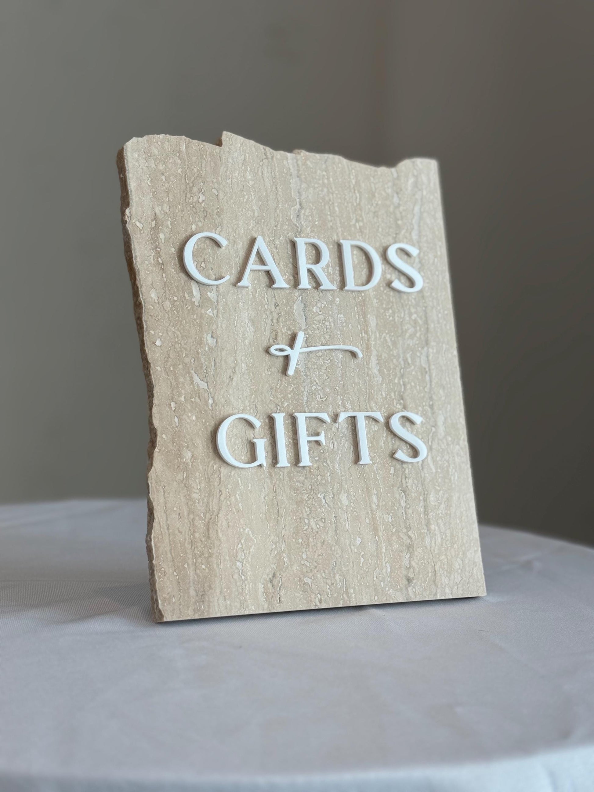 Marble 3D Cards and Gifts Table Sign | Wedding Sign | Modern Wedding Decor | Favor Sign | Party Tabletop Signs | Gold Mirror