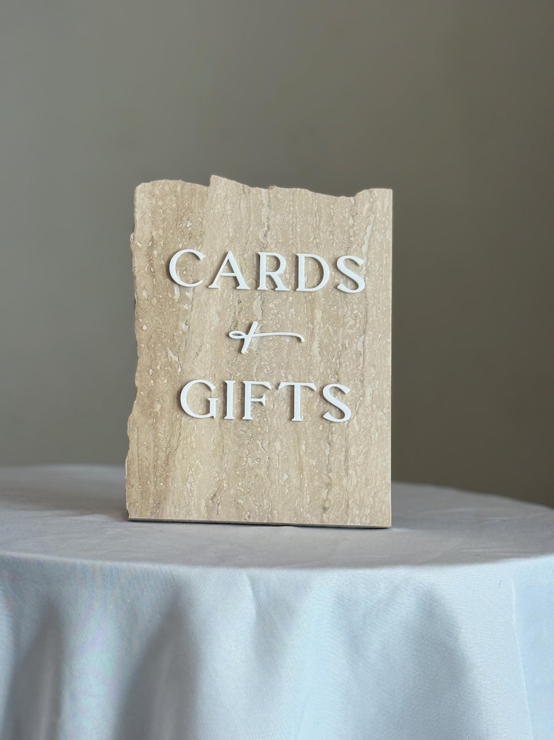 Marble 3D Cards and Gifts Table Sign | Wedding Sign | Modern Wedding Decor | Favor Sign | Party Tabletop Signs | Gold Mirror
