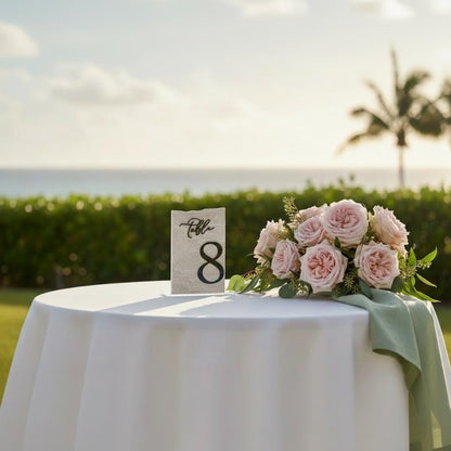 3D Marble Stone Table Numbers