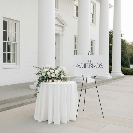 Faux Stone Wedding Welcome Sign | Minimalist Modern Signage | Marble Wedding Signage Welcome Sign | Acrylic Wedding Sign