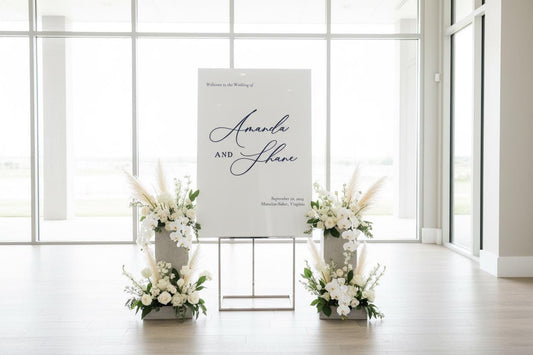 Wedding Welcome Sign | Minimalist Modern Signage | Wedding Signage Welcome Sign | Acrylic Wedding Sign | Wedding Day Decor