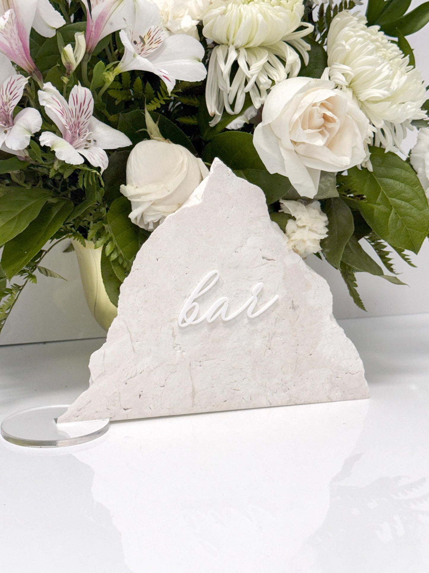 White Marble 3D Cards & Gifts | Guestbook | Bar Table Sign | Modern Wedding Decor | Bundle | Party Tabletop Signs | Gold Mirror | Drink Sign