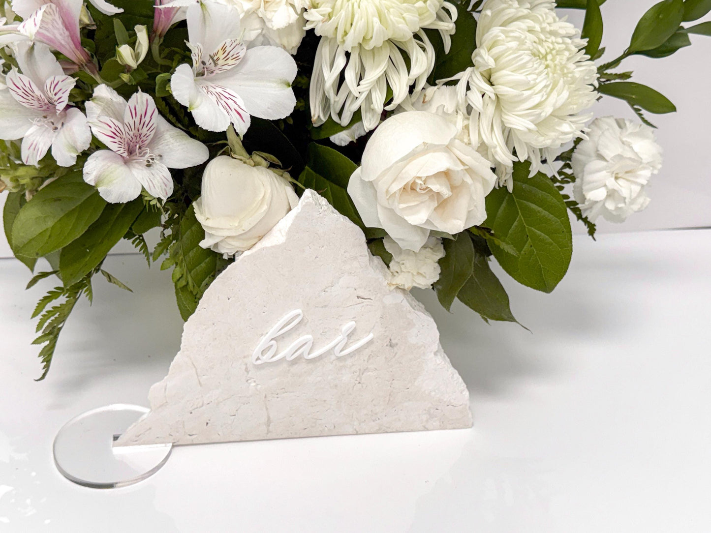 White Marble 3D Cards & Gifts | Guestbook | Bar Table Sign | Modern Wedding Decor | Bundle | Party Tabletop Signs | Gold Mirror | Drink Sign