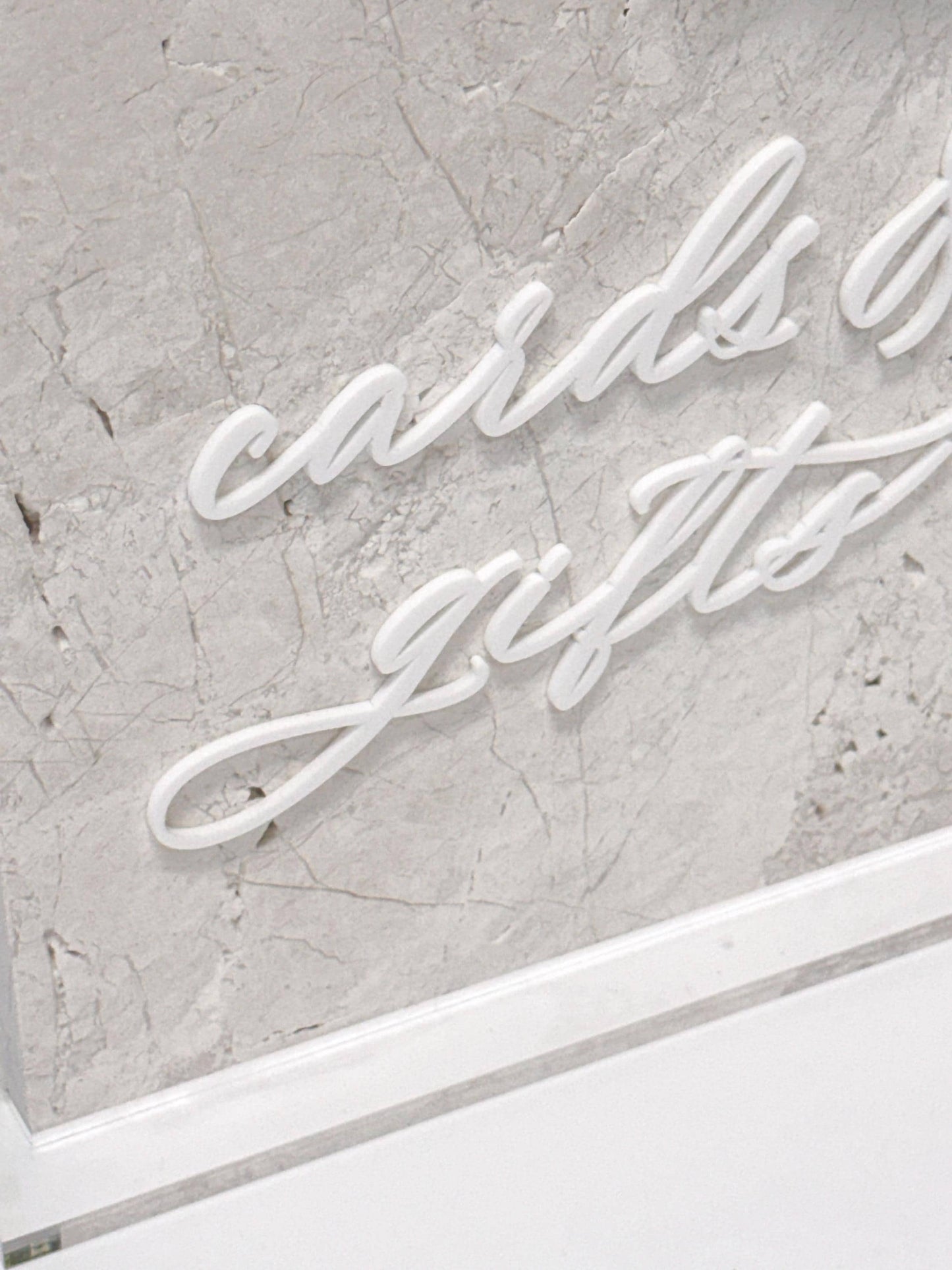 White Marble 3D Cards and Gifts Table Sign | Wedding Sign | Modern Wedding Decor | Favor Sign | Party Tabletop Signs | Gold Mirror