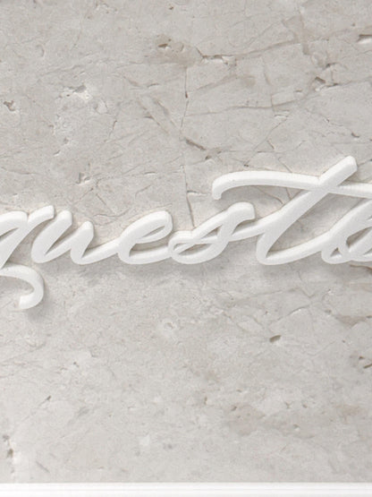 Marble 3D Guestbook Table Sign | Wedding Sign | Modern Wedding Decor | Favor Sign | Party Tabletop Signs | Gold Mirror