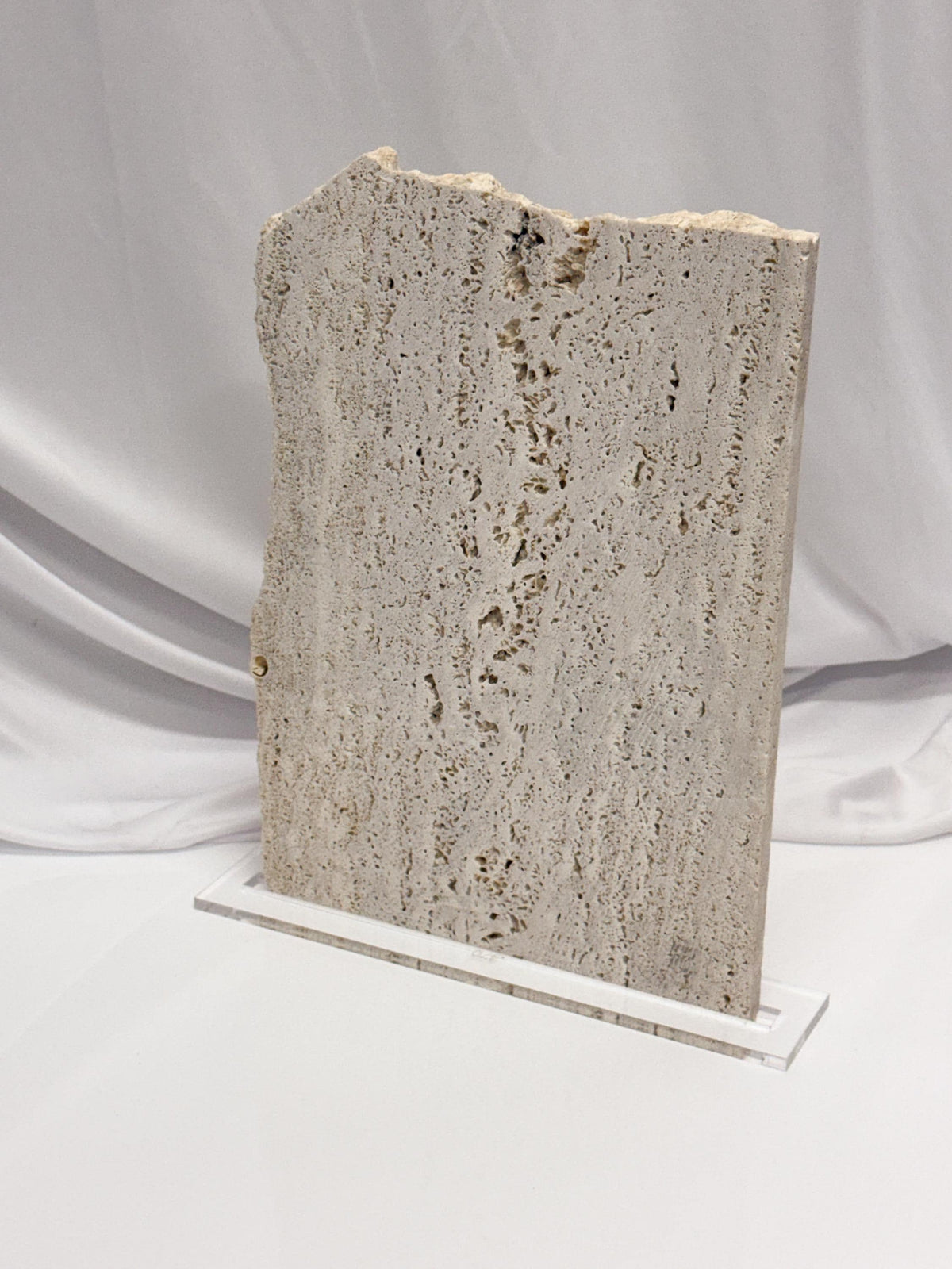 Travertine Boba Bar Sign | Wedding Beverage Station Menu Stone