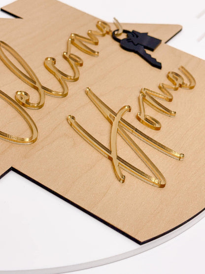 Personalized Realtor Key with Hanging Keys | Welcome Home Sign | House Sold Acrylic & Wood Key | Realtor Closing Gift