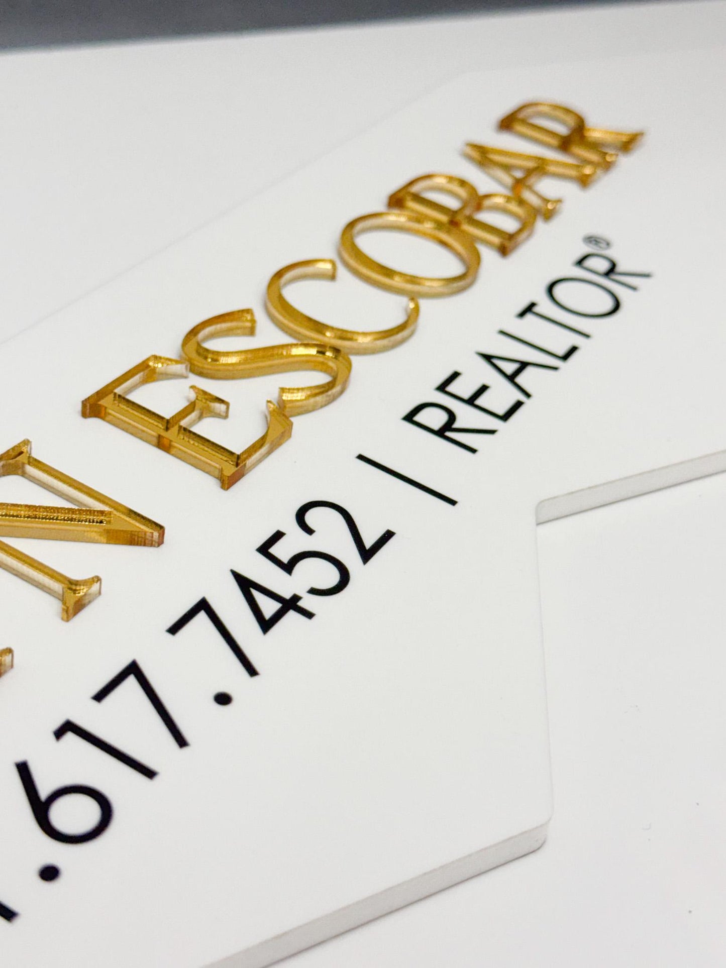 Personalized Realtor Key with Hanging Keys | Welcome Home Sign | House Sold Acrylic & Wood Key | Realtor Closing Gift