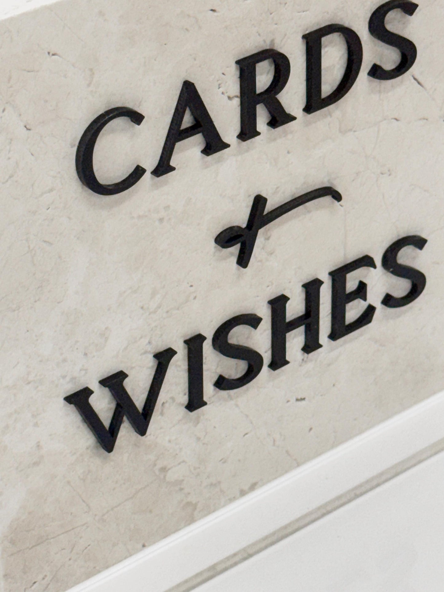 Marble 3D Cards and Wishes Table Sign | Wedding Sign | Modern Wedding Decor | Favor Sign | Party Tabletop Signs | Gold Mirror