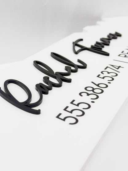 Just Closed Realtor Key | House Shaped Closing Sign | Personalized Real Estate Closing Prop | Realtor Gift | Open House Decor