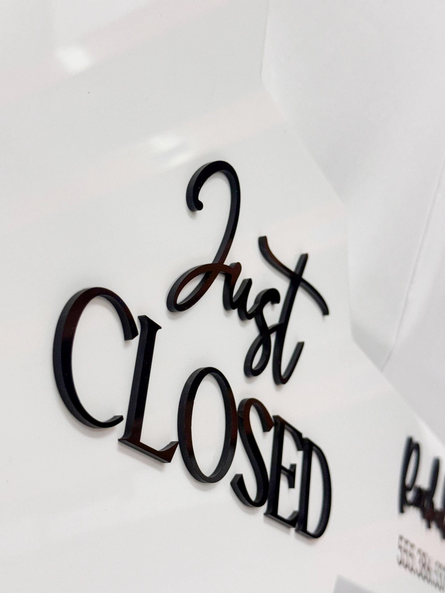 Just Closed Realtor Key | House Shaped Closing Sign | Personalized Real Estate Closing Prop | Realtor Gift | Open House Decor