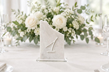 3D Marble Stone Table Numbers