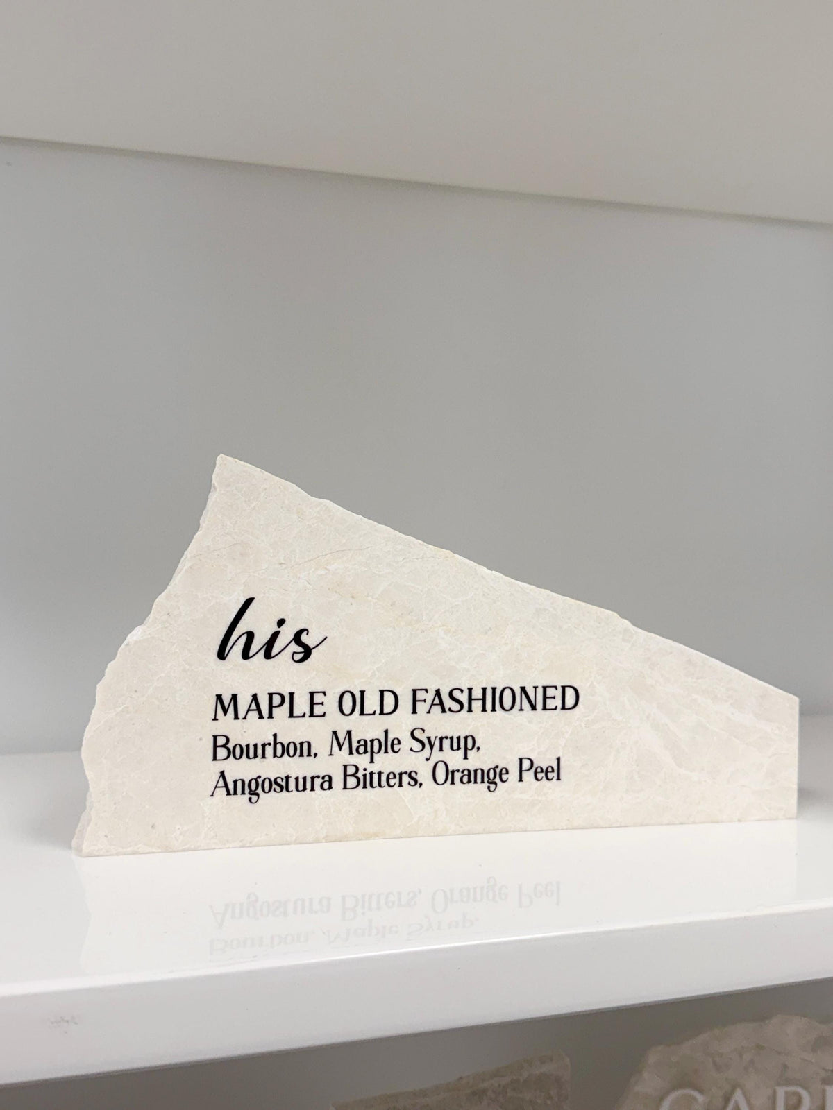 His & Hers Signature Cocktail Stone Signs