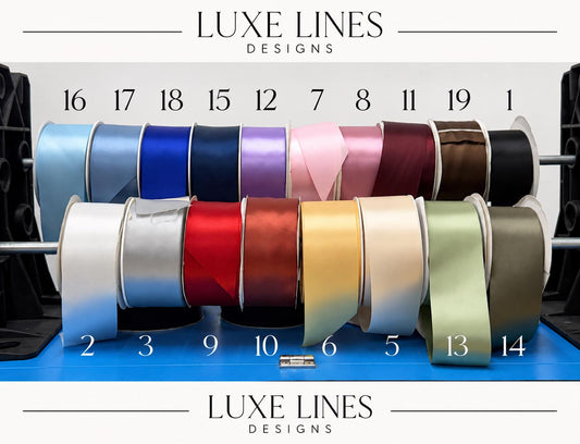 Satin Ribbon for Linen Wedding Signs | Wedding Welcome Sign Bows | Fabric Sign Ribbon | DIY Wedding Decor