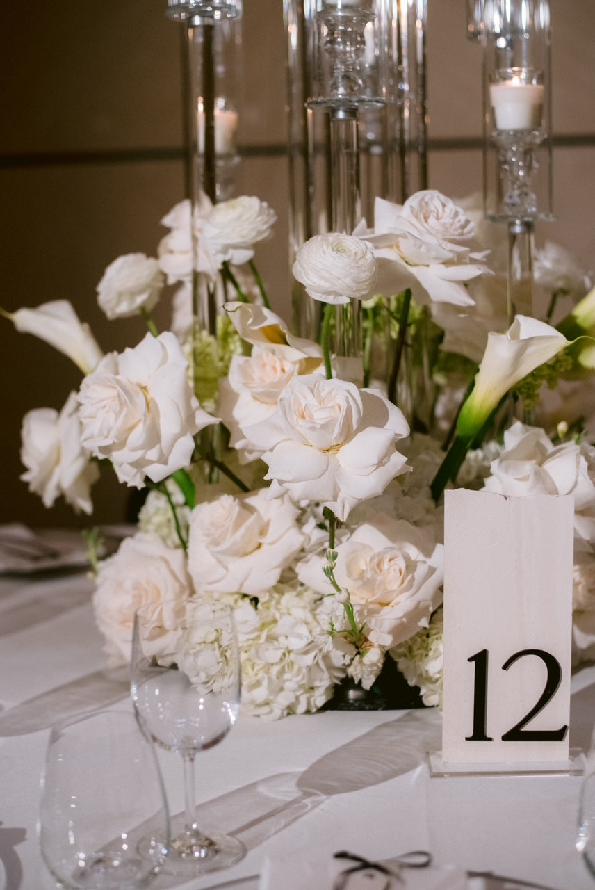 3D Limestone Stone Table Numbers