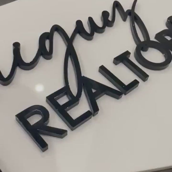 Personalized Realtor Key | Closing Realty | House Sold Acrylic and Wood Sign | Closing Prop | Realtor Gift Sold Sign