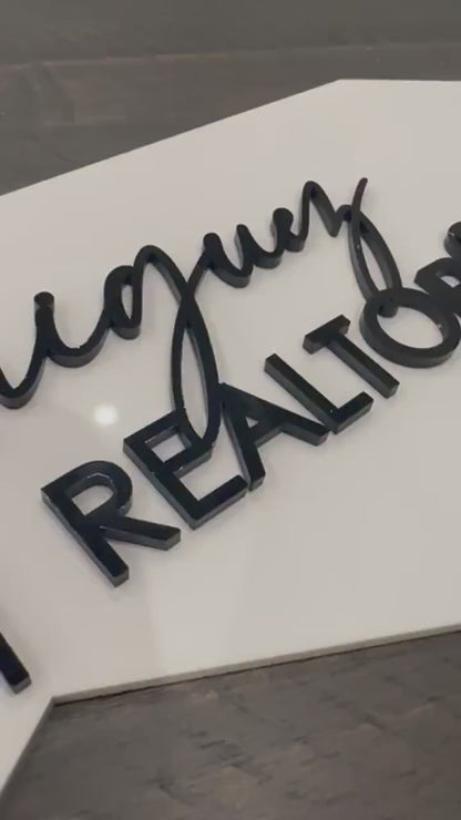 Personalized Realtor Key | Closing Realty | House Sold Acrylic and Wood Sign | Closing Prop | Realtor Gift Sold Sign