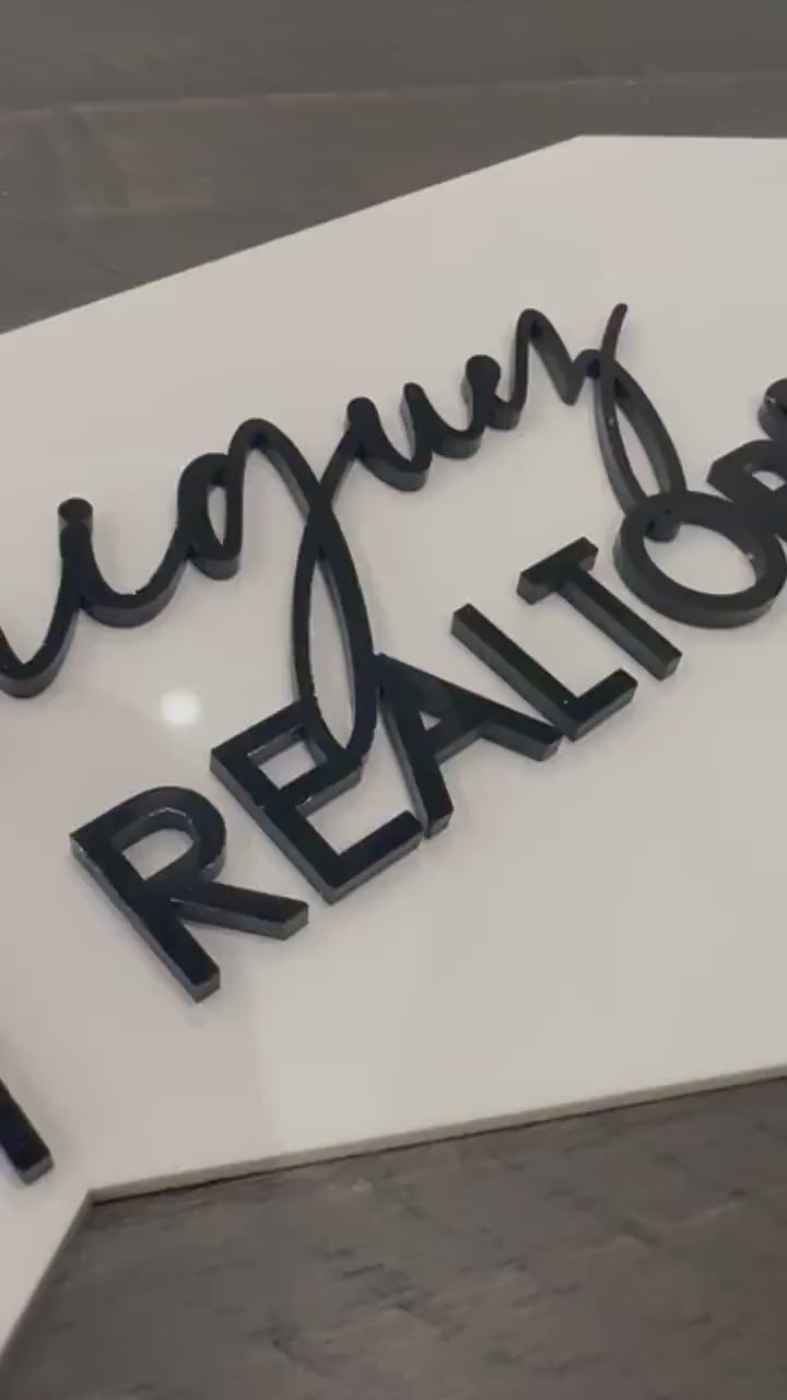 Personalized Realtor Key | Closing Realty | House Sold Acrylic and Wood Sign | Closing Prop | Realtor Gift Sold Sign