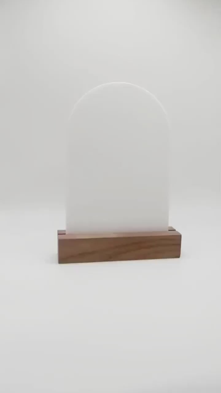 White Arch Blank Acrylic Table Numbers | Acrylic Sign | DIY Cast Acrylic | Wedding Blanks