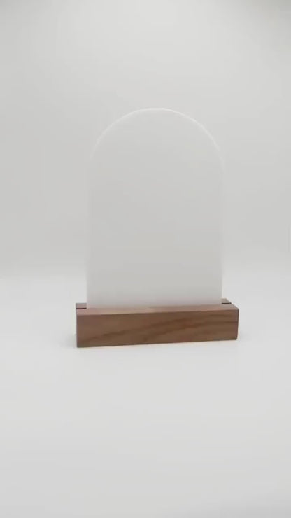 White Arch Blank Acrylic Table Numbers | Acrylic Sign | DIY Cast Acrylic | Wedding Blanks